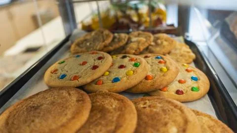 Cookies in a display case Foto stock