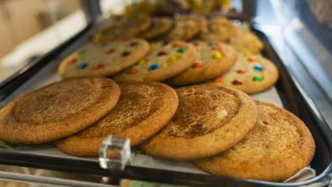 Cookies in a display case Foto stock