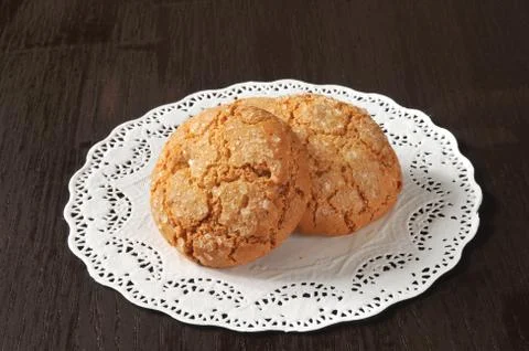 Cookies on a doily Stock Photos