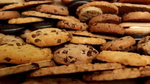 Cookies dolly shoot Stock Footage 76718858