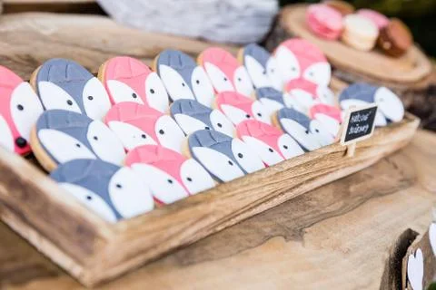 Cookies with face Stock Photos