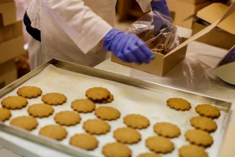 Cookies factory Stock Photos
