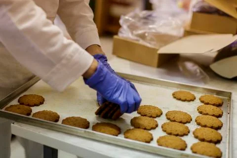 Cookies factory Stock Photos