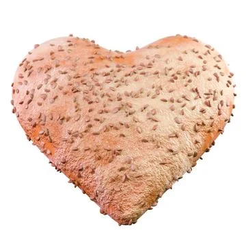 Cookies as hearts Stock Illustration