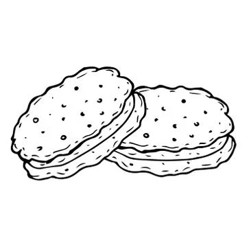 Cookies icon. Illustrazione stock