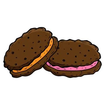 Cookies icon. Illustrazione stock