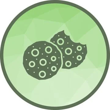 Cookies icon vector image. Illustrazione stock