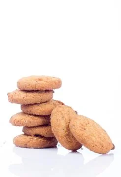Cookies isolated on white background Stock-Fotos