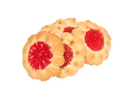 Cookies with jam Stock Photos