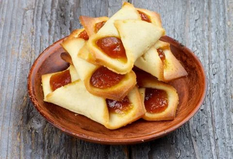Cookies with Jam Wrapped Stock Photos
