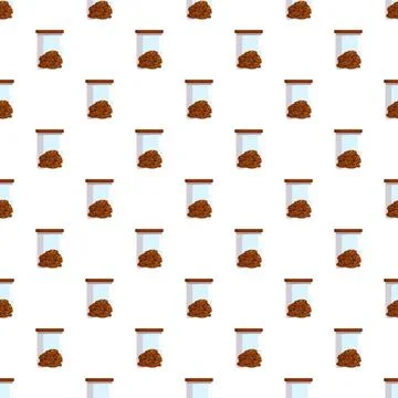 Cookies in jar seamless pattern design background 스톡 일러스트