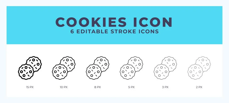 Cookies line icon. High quality icon symbol for web design. App Stock Illustration
