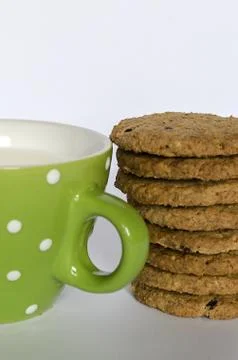 Cookies with milk 写真素材