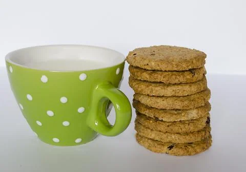 Cookies with milk 写真素材