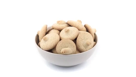 Cookies or Biscuits in Bowl Stock Footage 75760071