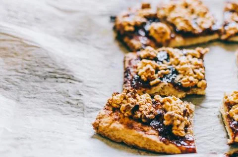 Cookies In Pan Stock Photos
