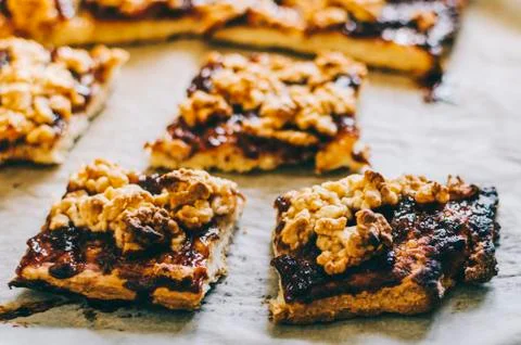 Cookies In Pan Stock Photos