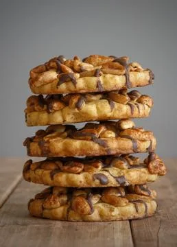 Cookies with peanuts Stock Photos