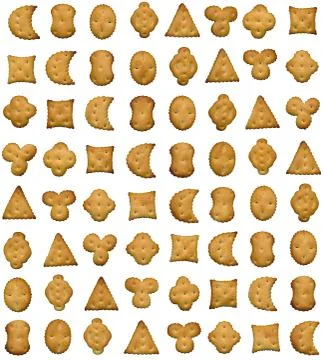 Cookies seamless pattern on white background 스톡 일러스트