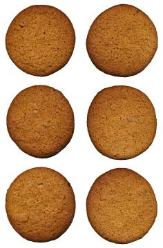 Cookies seamless pattern on white background Stock Photos