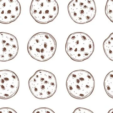 Cookies set. Vector pattern Stock Illustration
