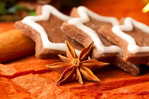 Cookies in the shape of star Stock Photos