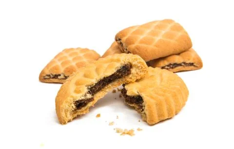 Cookies with a stuffing Stock Photos