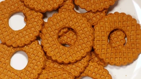 Cookies on table Stock Footage 70211130
