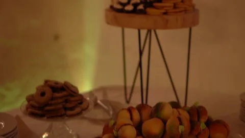 Cookies on a table Video stock 232757476