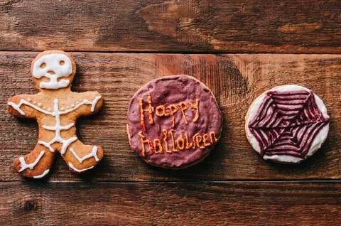 Cookies On Table Stock Photos