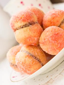 Cookies with tea Stock Photos