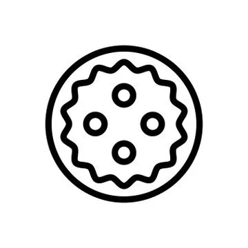 Cookies thin line icon イラスト素材