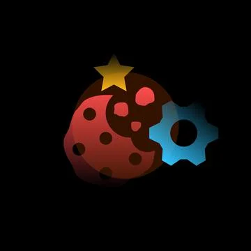 Cookies. Vector icon in gradient style. Editable illustration Stock Illustration