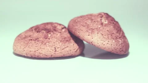 Cookies on the white background Stock Footage 59664881