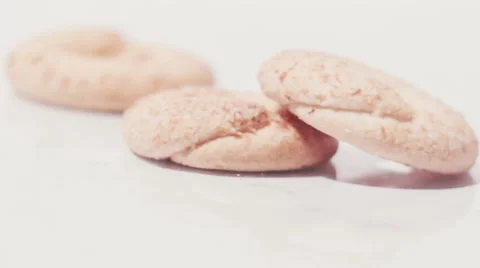 Cookies on the white background Stock Footage 59665021