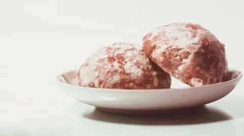 Cookies on the white background Stock Footage 59665662