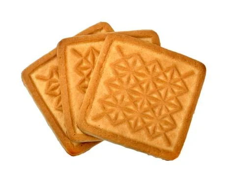 Cookies on a white Stock Photos