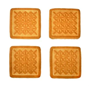 Cookies on a white Stock Photos