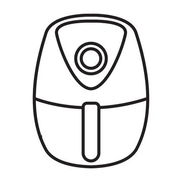 Cooking airfryer appliance icon vector for graphic design, logo, website, soc Stock Illustration