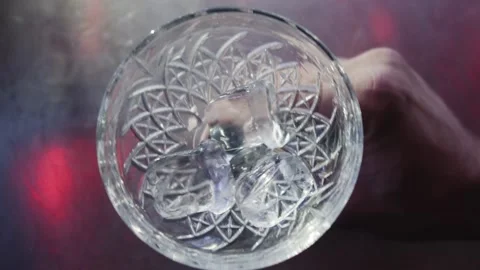 Cooking alcoholic drink with ice. Stock Footage 112370051