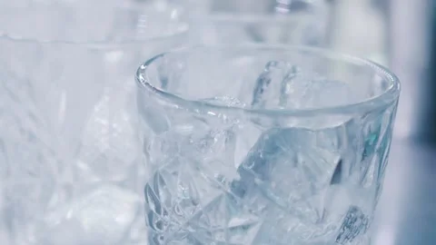 Cooking alcoholic drink with ice. Stock Footage 112539069