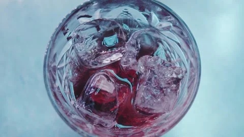 Cooking alcoholic drink with ice. Stock Footage 112541709