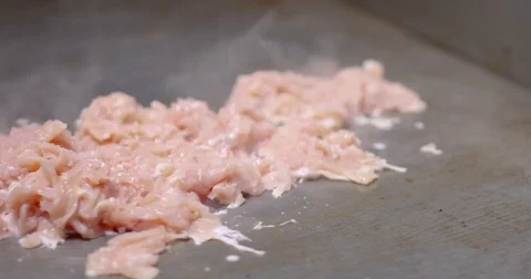 Cooking and chopping an authentic Philly Chicken Cheesesteak Stock Footage 85044298