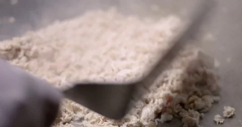 Cooking and chopping an authentic Philly Chicken Cheesesteak Video stock 85046845