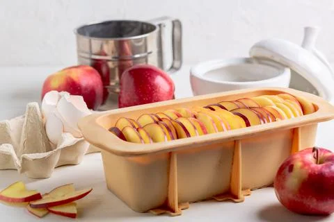 Cooking apple pie. Stock Photos