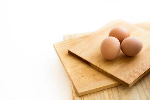 Cooking background with eggs Stock Photos