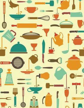 Cooking background Stock Illustration