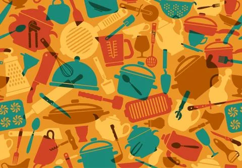 Cooking background Stock Illustration