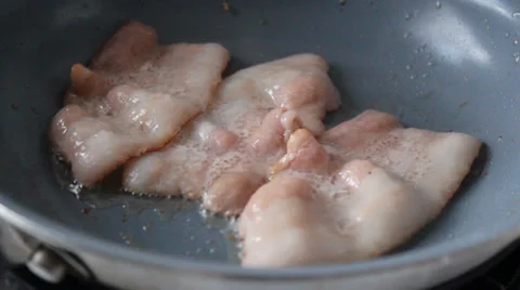 Cooking Bacon Stock Footage 33707538