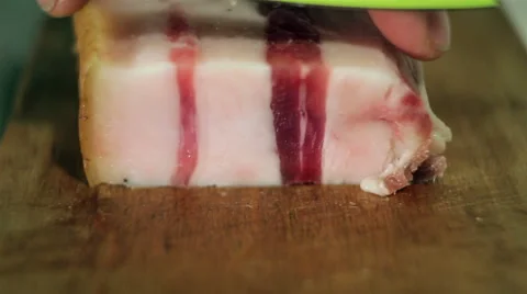Cooking bacon Stock Footage 46838623
